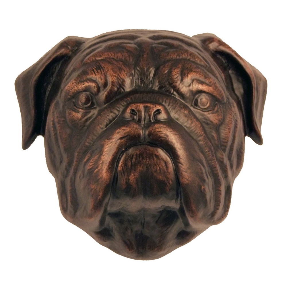 Pottery Barn Hand Casted Aluminum Beautiful Bronze Bulldog Door Knocker …